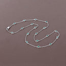 1.80 Carat Genuine Emerald .925 Sterling Silver Necklace