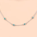 1.80 Carat Genuine Emerald .925 Sterling Silver Necklace