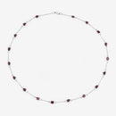 8.10 Carat Genuine Garnet .925 Sterling Silver Necklace