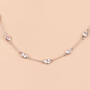4.86 Carat Genuine Morganite .925 Sterling Silver Necklace
