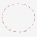4.86 Carat Genuine Morganite .925 Sterling Silver Necklace