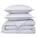 Sky Scallop Reversible Coverlet 100% cotton Full / Queen