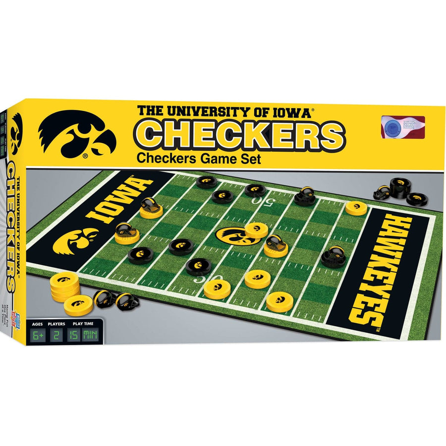 Iowa Hawkeyes Checkers Board Game