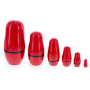 Set of 6 Santa with Christmas Gifts Wooden Nesting Dolls 5.5 Inches