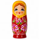 Matryoshka Wooden Nesting Doll Piggy Bank 6.5 Inches