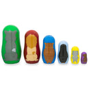 Set of 6 Wolf, Lion, Owl, Penguin Wild Animals Plastic Nesting Figurines 4.5 Inches
