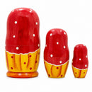 Set of 3 Girls with Flower Bouquet Nesting Dolls 4.25 Inches