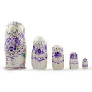 Set of 5 Orthodox Church Wooden Nesting Dolls 7 Inches