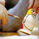 Set of 5 Unfinished Wooden Nesting Dolls DIY Craft Blanks for Painting 5.75 Inches