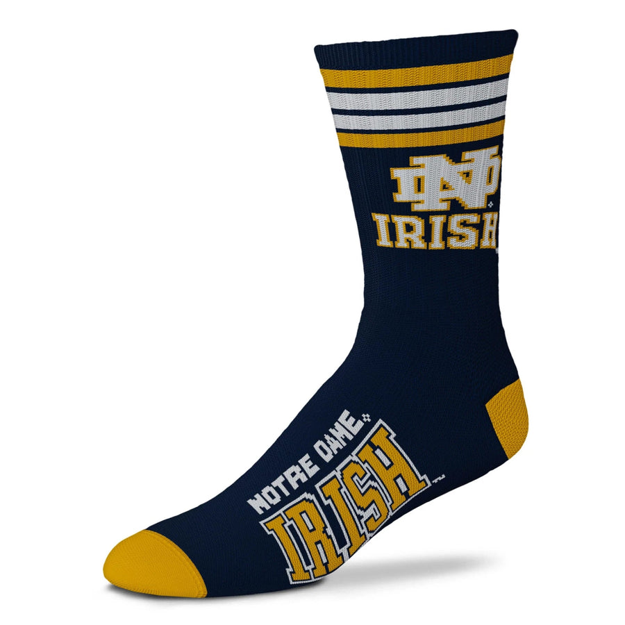 Notre Dame Fighting Irish Men's 4 Stripe Deuce Socks