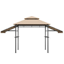 13.5 x 4 Feet Patio BBQ Grill Gazebo Canopy with Dual Side Awnings