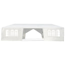 10 x 30 Feet Outdoor Canopy Tent with 6 Removable Sidewalls and 2 Doorways-White