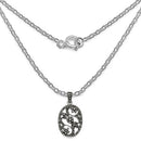 0.28 Carat Genuine Black Diamond .925 Sterling Silver Pandent
