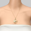 0.23 Carat Genuine Emerald .925 Sterling Silver Pendant
