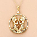 0.45 Carat Genuine Pearl .925 Sterling Silver Pendant