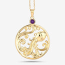 0.24 Carat Genuine Amethyst .925 Sterling Silver Pendant