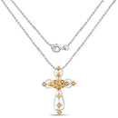 2.24 Carat Genuine Yellow Sapphire .925 Sterling Silver Pendant