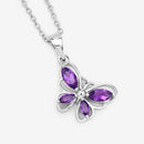 0.60 Carat Genuine Amethyst .925 Sterling Silver Pendant