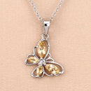 0.62 Carat Genuine Citrine .925 Sterling Silver Pendant