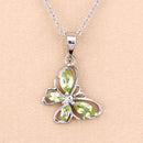 0.64 Carat Genuine Peridot .925 Sterling Silver Pendant