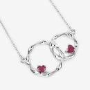0.70 Carat Genuine Ruby .925 Sterling Silver Pendant