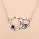 0.70 Carat Genuine Blue Sapphire .925 Sterling Silver Pendant