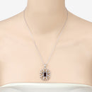 2.55 Carat Genuine Garnet .925 Sterling Silver Pendant