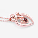 0.32 Carat Genuine Garnet .925 Sterling Silver Pendant