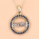 0.64 Carat Genuine Blue Sapphire .925 Sterling Silver Pendant