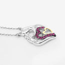 0.28 Carat Genuine Ruby .925 Sterling Silver Pendant