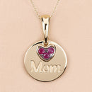 0.20 Carat Genuine Ruby .925 Sterling Silver Pendant