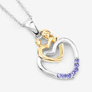 0.14 Carat Genuine Tanzanite .925 Sterling Silver Pendant