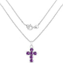 1.44 Carat Genuine Amethyst .925 Sterling Silver Pendant