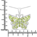 4.05 Carat Genuine Peridot .925 Sterling Silver Pendant