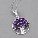 2.94 Carat Genuine Amethyst .925 Sterling Silver Pendant