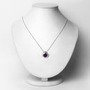 3.30 Carat Genuine Amethyst .925 Sterling Silver Pendant