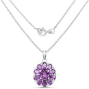 6.50 Carat Genuine Amethyst .925 Sterling Silver Pendant