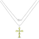 2.24 Carat Genuine Peridot .925 Sterling Silver Pendant