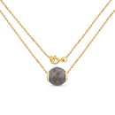 16.79 Carat Genuine Grey Moonstone .925 Sterling Silver Pendant