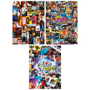 Decades - The 90's 500 Piece Jigsaw Puzzles 3-Pack