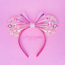 Pink Iridescent Sparkle Mickey Ears
