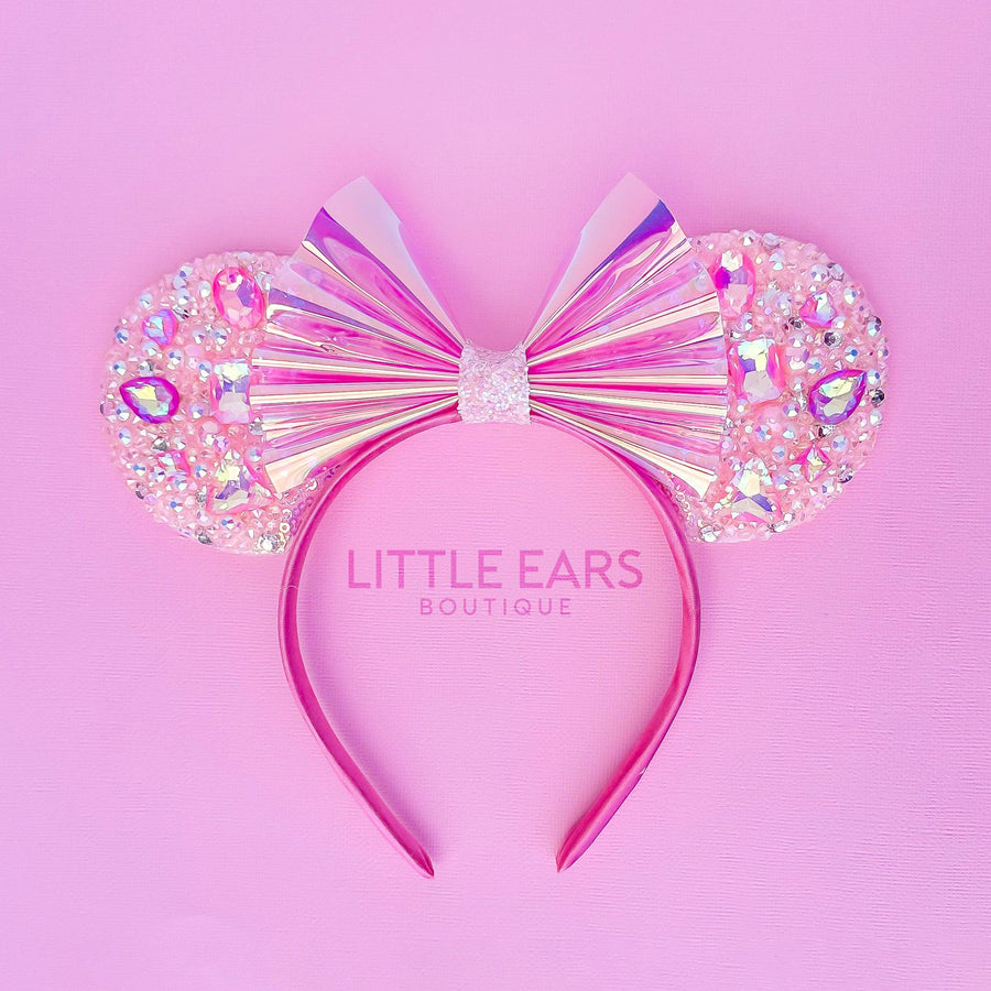 Pink Iridescent Sparkle Mickey Ears