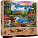 Time Away - Sunset Canoe 1000 Piece Jigsaw Puzzle