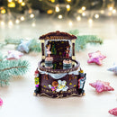 Animated Nutcracker Theatre Figurine - Rotating Ballerina Mirror Music Box