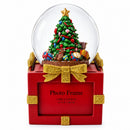 Four-Sided Picture Frame Christmas Tree Musical Water Snow Globe