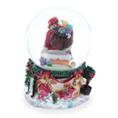 Santa's Chimney Adventure Musical Water Snow Globe