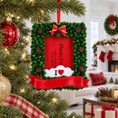 Pinecone Adorned Picture Frame Ornament: 4.5 x 3.5 Inches