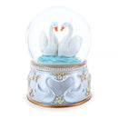 Romantic Swan Spinning Musical Water Snow Globe