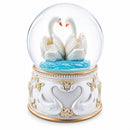 Romantic Swan Spinning Musical Water Snow Globe
