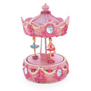 Pink Ballerina Carousel Rotating Musical Figurine